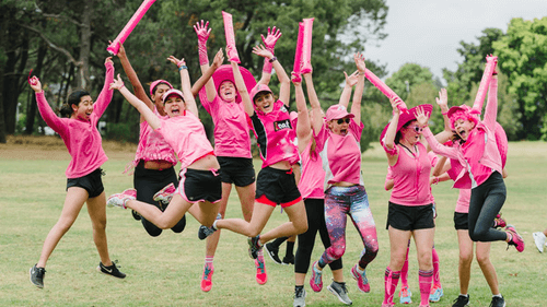 Pink fundraiser for breast canver