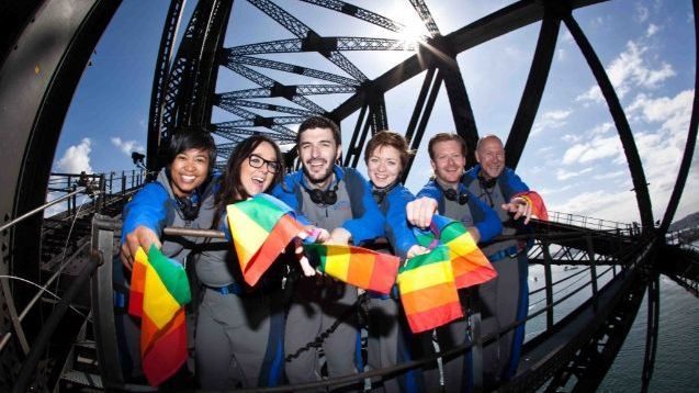 Sydney Harbour bridge disco climb