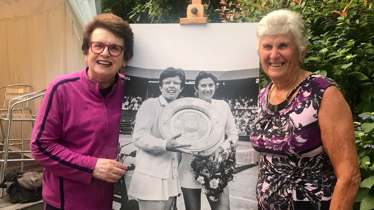 Billie Jean King and Judy Dalton