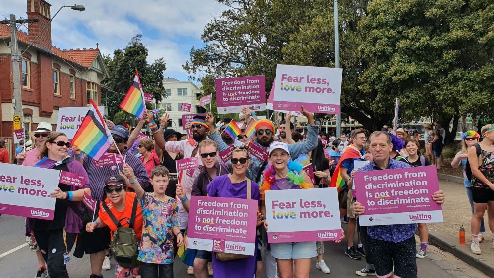 Uniting at Midsumma Pride March 1