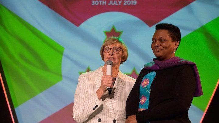 Margaret Court welcomed Denise Bucumi Nkurunziza