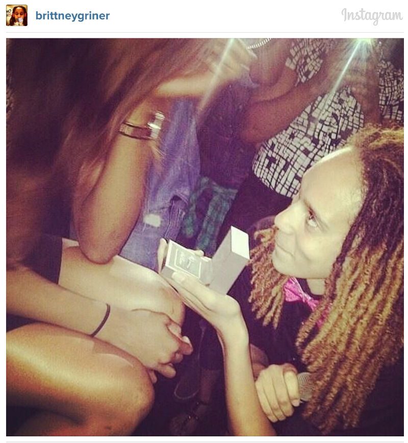 Brittney Griner proposes to her girlfriend