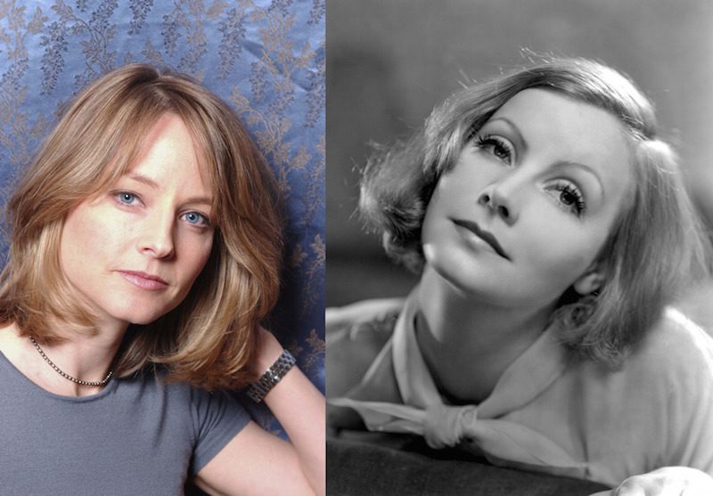 Jodie Foster and Greta Garbo