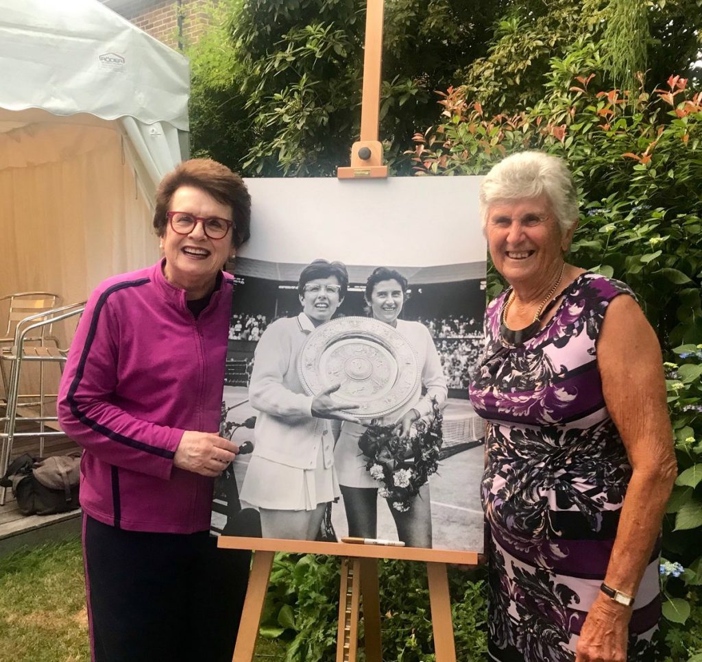 Billie Jean King and Judy Dalton