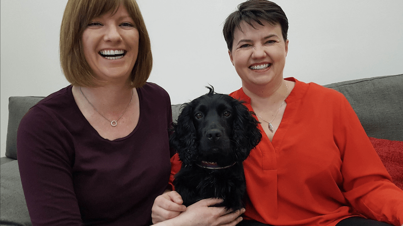 Scottish Conservative leader Ruth Davidson and her partner Jen Wilson