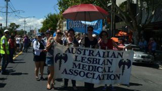 The Australian Lesbian Medical Association float