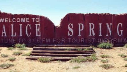 Alice Springs Welcome Rock