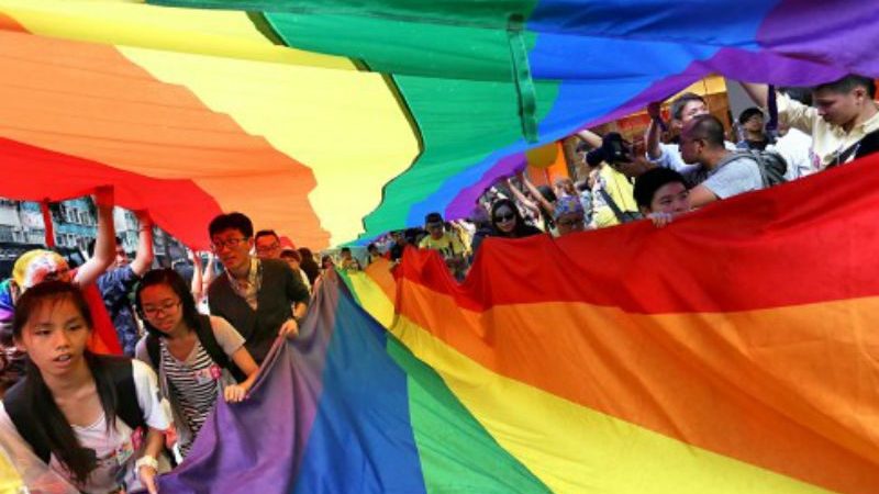 Rainbow Flag at Hong Kong Pride